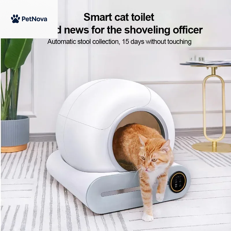 Automatic Self-Cleaning Cat Litter Box with Ionic Fragrance and App Control