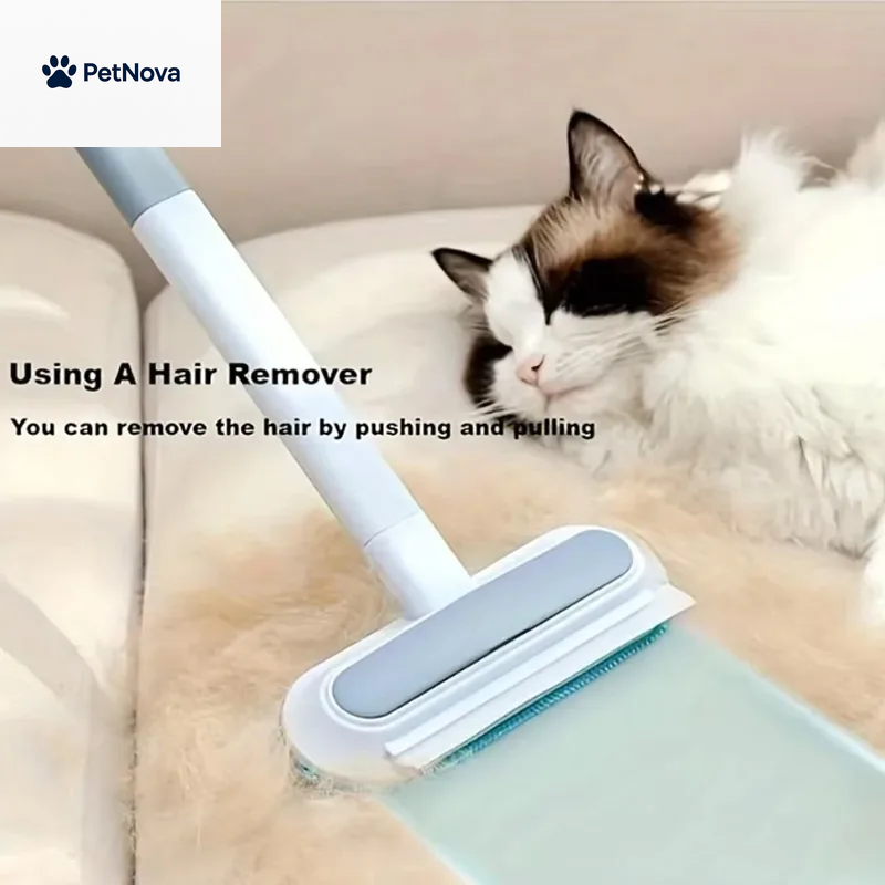 3 in 1 Pet Hair Remover Brush Long Handle