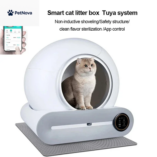 Automatic Self-Cleaning Cat Litter Box with Ionic Fragrance and App Control